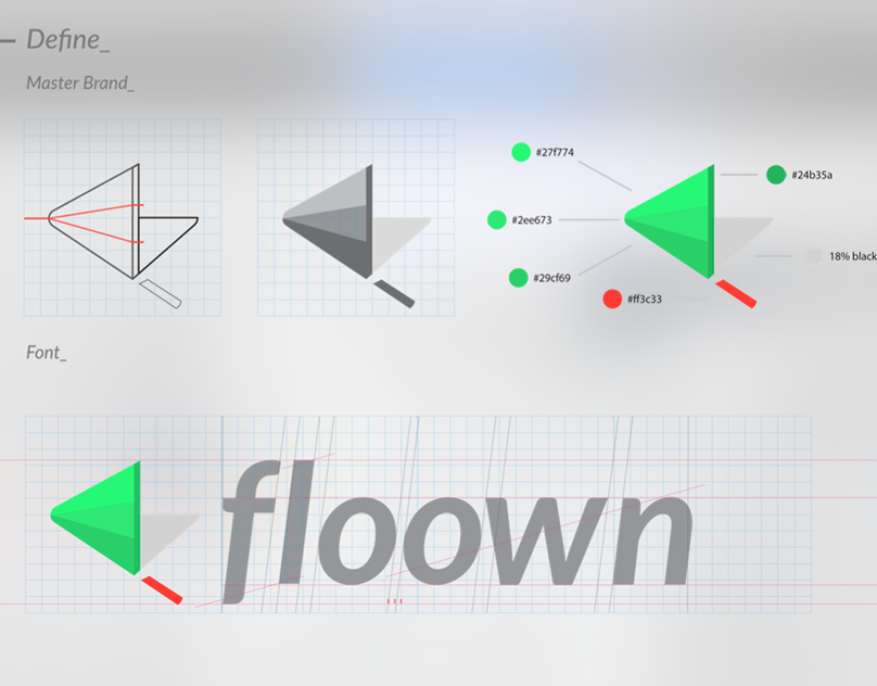 Floown branding — original project artwork