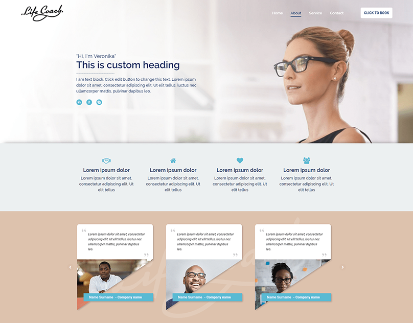 3 templates for wordpress — original project artwork