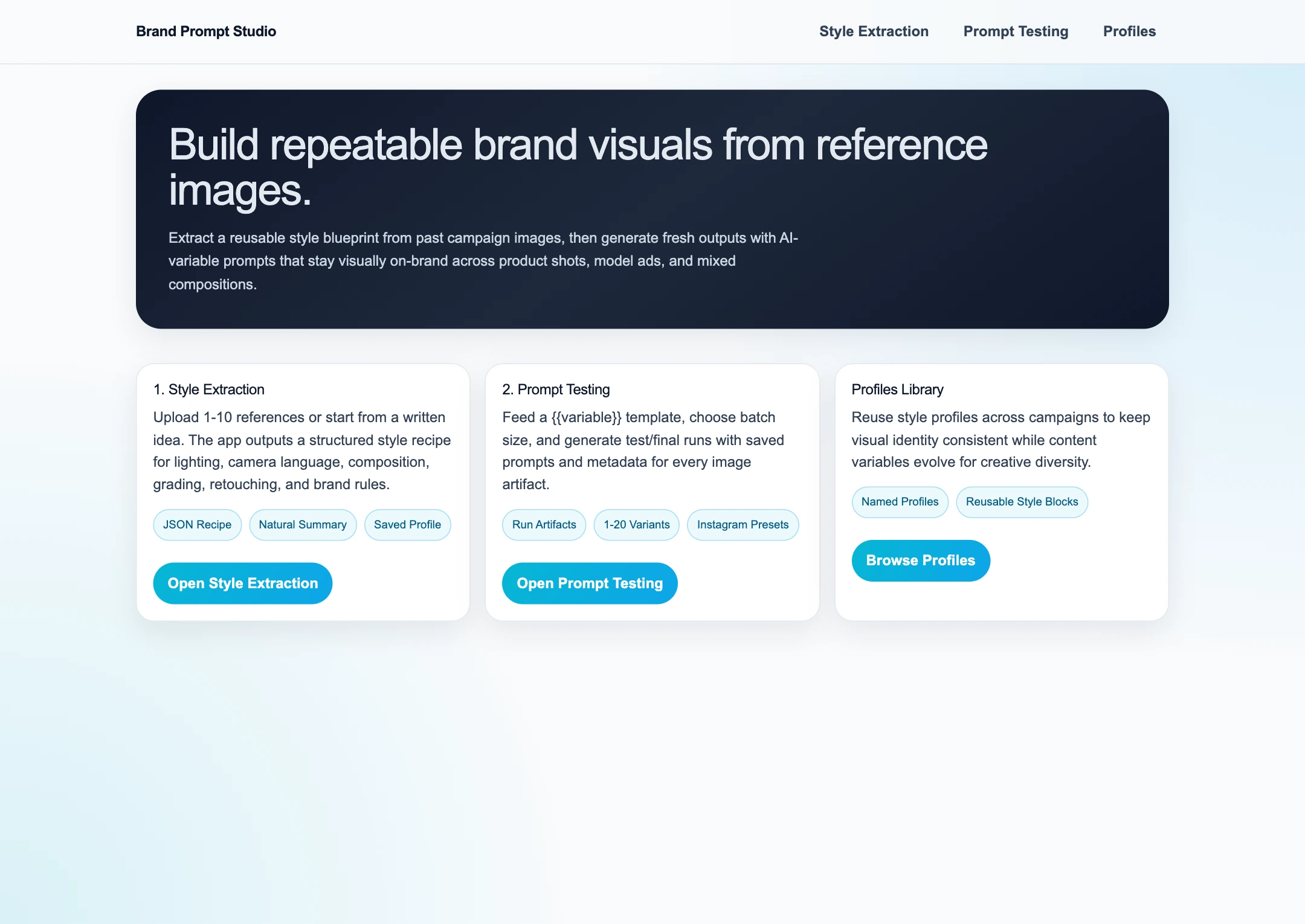 Existing interface · local render