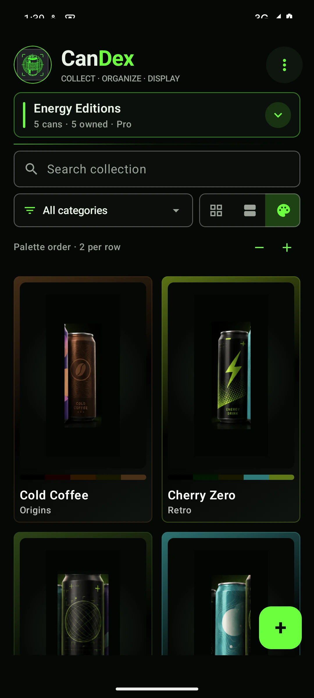Original CanDex app with demo collection