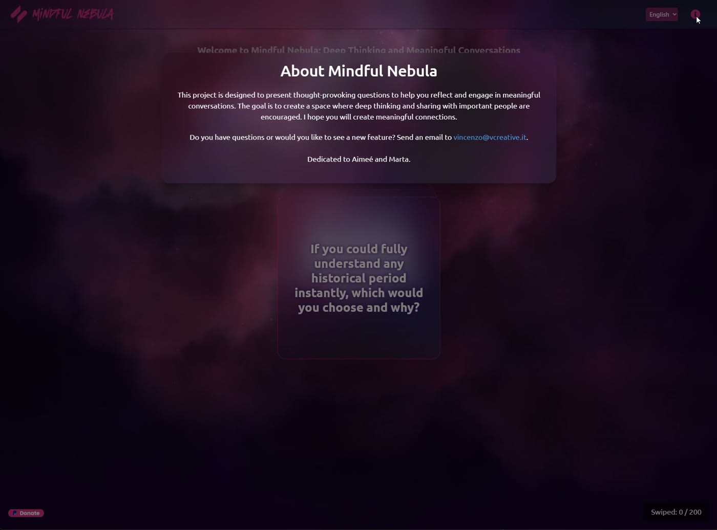 Mindfull Nebula — original project view