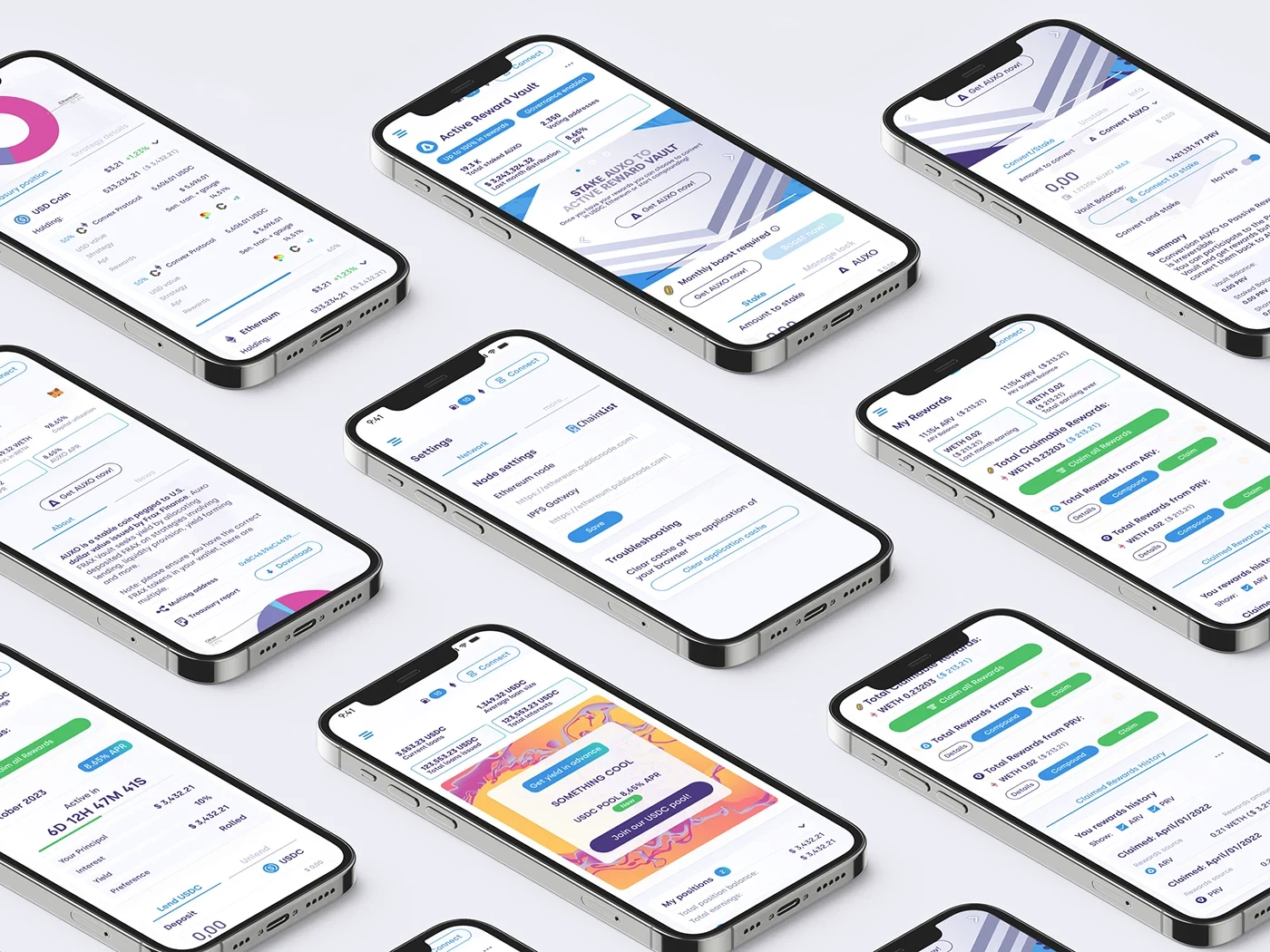 Original AUXO responsive product presentation