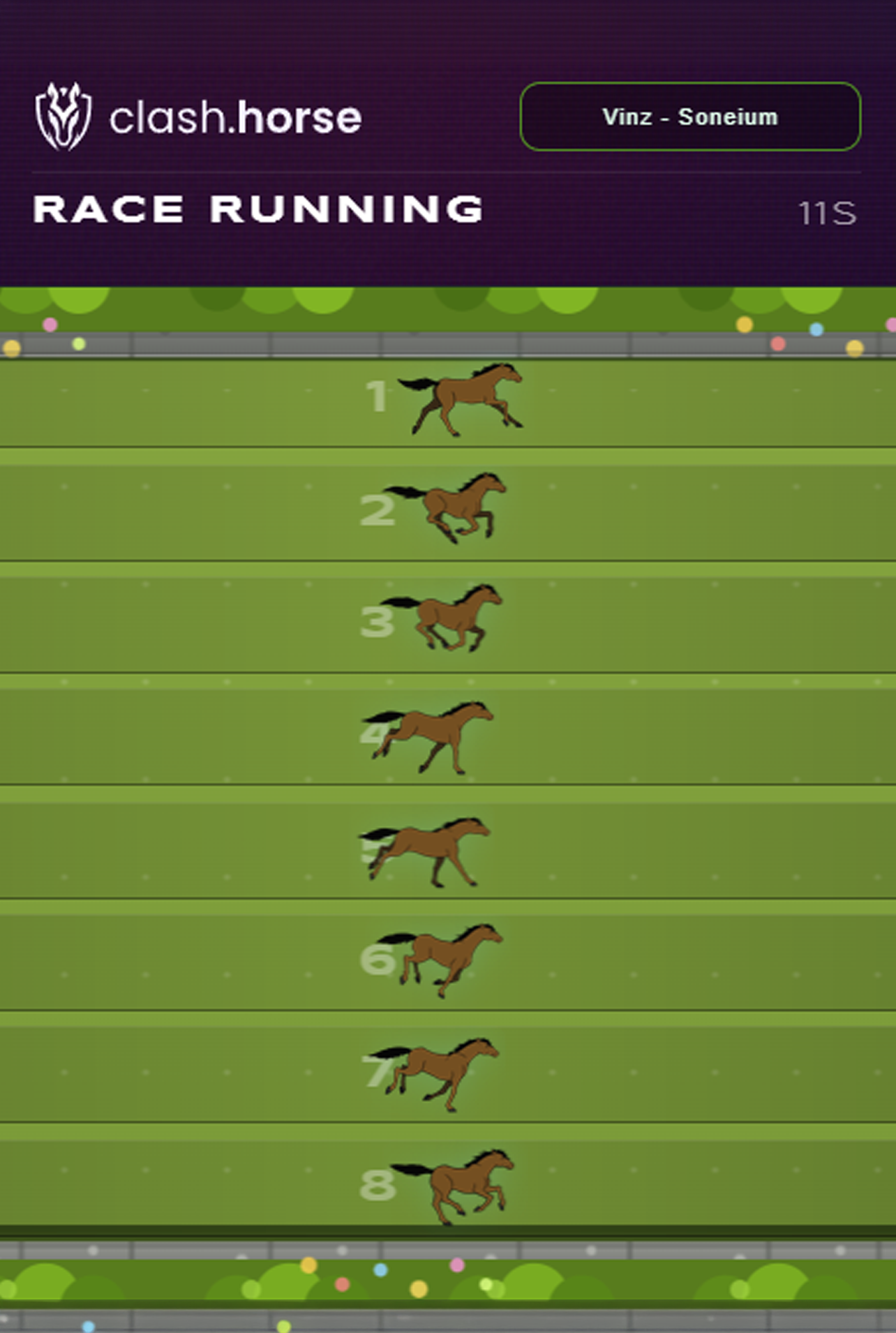 The race in progress. Exact selection from the original repository screenshot.