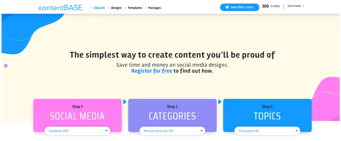 Original Contentbase discovery interface