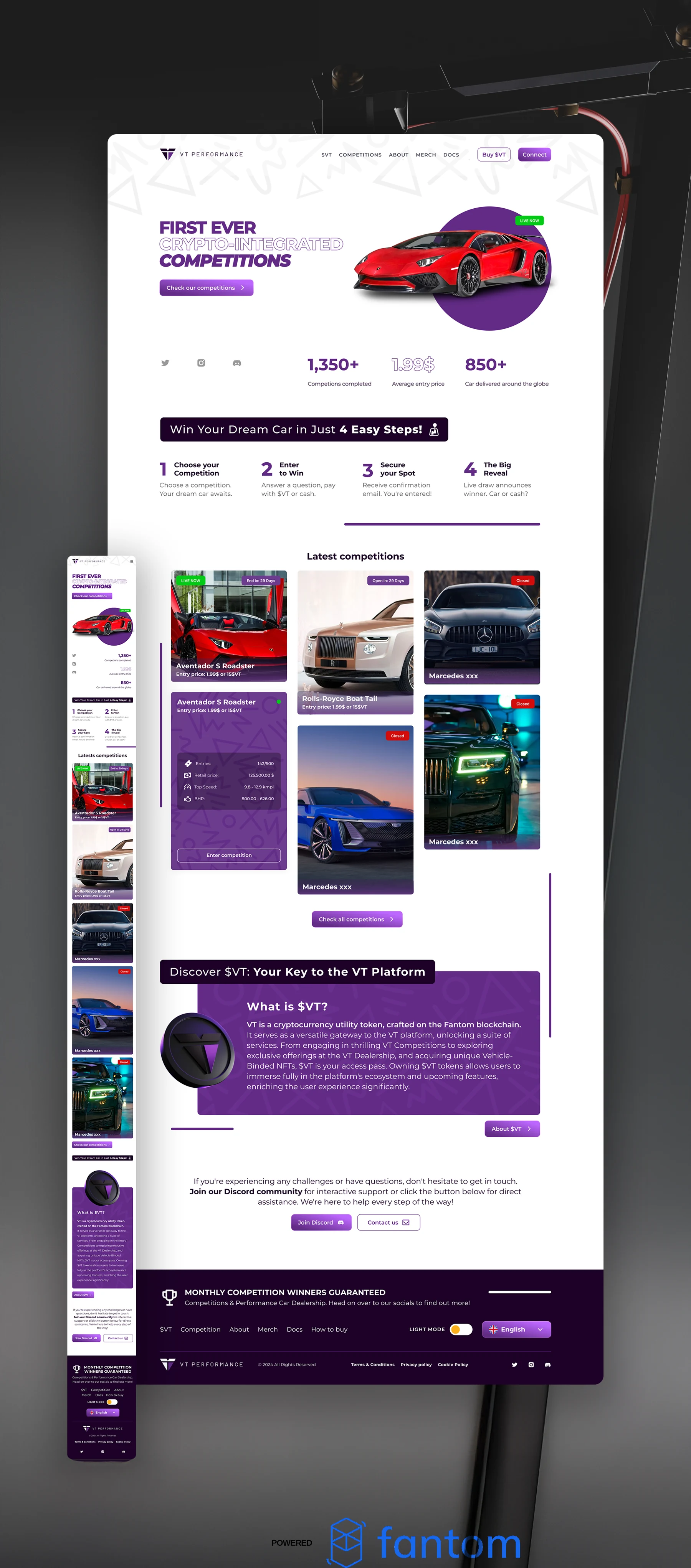 Original VT Performance website opening